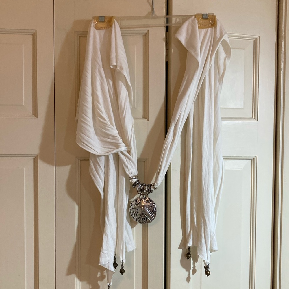 Cotton and Silver Sarong/Scarf